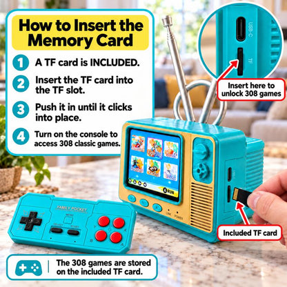 Vintage Handheld Gaming Console with Compact Design and Screen