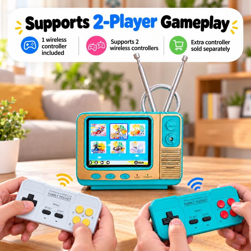 Vintage Handheld Gaming Console with Compact Design and Screen
